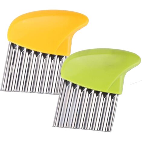 Couteau à pommes de terre Wave - Lame en acier inoxydable - Couteau à salade Wave (lot de 2)