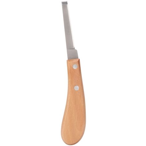 Couteau à Sabot en Acier Carbone pour Chevaux et Bovins, Lame Droite pour Gaucher