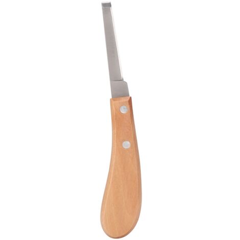 Couteau à Sabot Pointu, Outils de Maréchal-ferrant à Gauche Ou à Droite, Outil de Coupe de Couteau à Sabot en Acier Au Carbone pour L'utilisation de Chevaux de Bétail, 8,5 Pouces (main gauche)