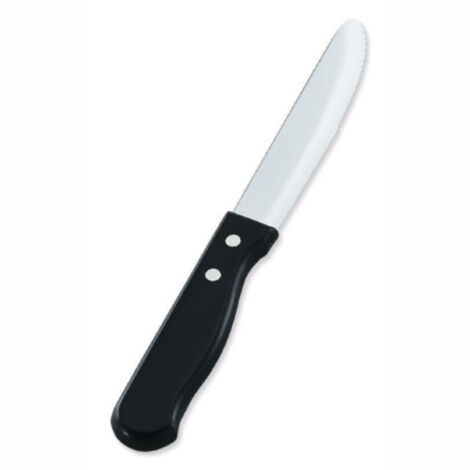 Couteau à Steak Manche Noir Plastique L 25,1 cm Lot de 12 Pujadas