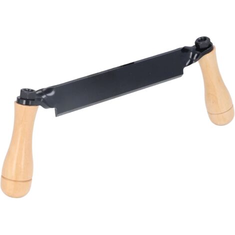 Couteau à Tirage Droit, 20,3 Cm, Rasage Droit en Acier au Tungstène, Manche en Bois, Type Droit, Sûr, Durable, Outil de Rasage pour Le Travail du Bois, Outil à Main D'écorçage (10 Pouces)