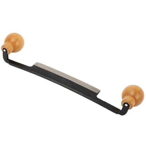 Couteau à Tirage Droit, Couteau à Raser à Double Manche en Bois Antidérapant avec Lame en Acier au Tungstène pour le Travail du Bois, Lames de Couteau 155mm -