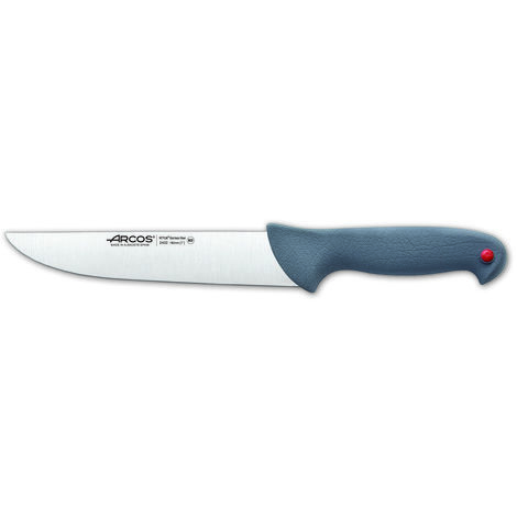 Couteau de boucherie Arcos Couleur - Prof 240200 acier inoxydable Nitrum et mango Polypropylène ergonomique et lame de 18 cm, vitrine.