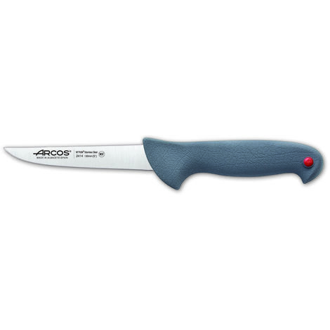 Couteau de boucherie Arcos Couleur - Prof 241400 acier inoxydable Nitrum et mango Polypropylène ergonomique et lame de 13 cm, vitrine.