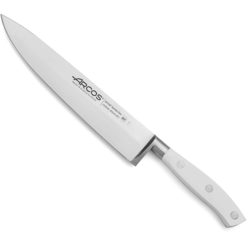 Cuisinière à couteaux Arcos Riviera Blanc 233624 Nitrum Steel, avec