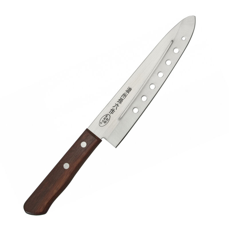 Couteau de chef Satake Tomoko 420J2 à trous d'aération, 18 cm