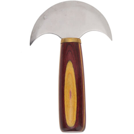 Couteau de correction pour cuir, tête ronde, outil de coupe et finition pour artisanat en cuir DIY (Taille S)