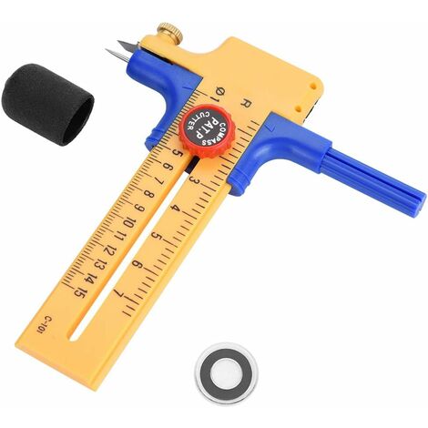 Couteau de Coupe Cercle Réglable Compas-Cutter pour Papier/Film/Cuir/Craft Compass Circle Cutter 10.5 11cm