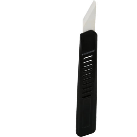 Couteau de Cuir Lame Céramique Manche Plastique Compact Léger Durable pour Découpe et Affûtage