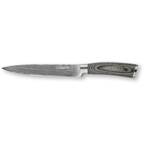 Couteau de cuisine à simple tranchant en acier Damas MAESTRO MR-1483 17,5 cm