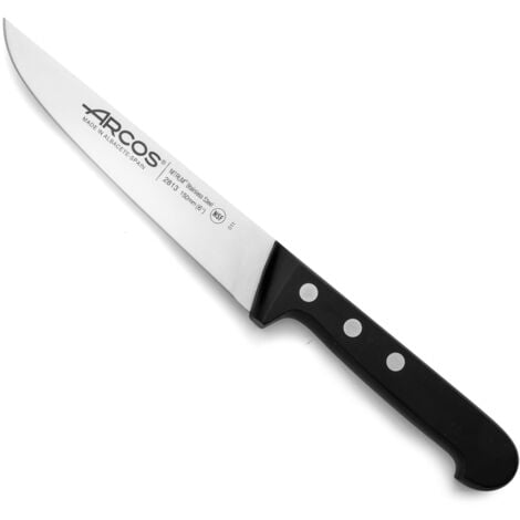 Couteau de cuisine Arcos Universal 281304 en acier au nitrum, avec Mango en polyoxyméthylène et lame de 15 cm dans un étui.