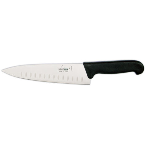 Couteau de cuisine en inox 21 cm bord cannelé MAGLIO NERO