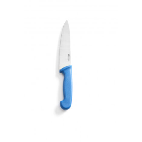 Couteau de cuisine Hendi HACCP 18 cm – bleu. Acier inoxydable, sûr.