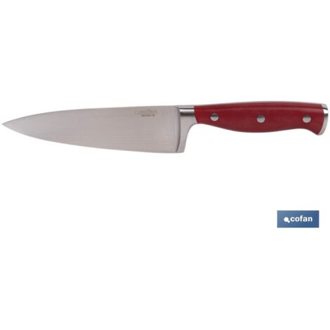 Couteau de cuisine lame 15 cm modèle Aguacejo rouge