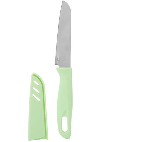 Couteau de cuisine portable en acier inoxydable pour fruits et melons avec étui, usage domestique