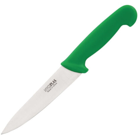 Couteau de cuisine vert 155mm - HYGIPLAS