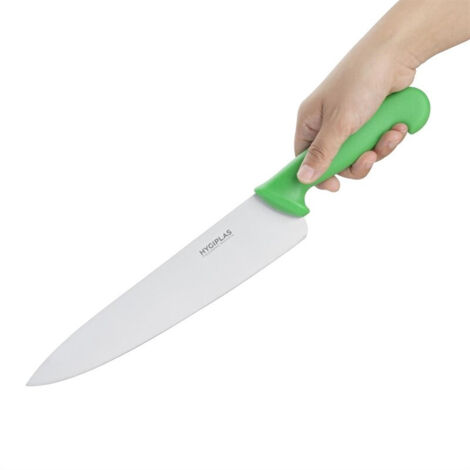 Couteau de Cuisinier Vert Professionnel 255mm - Hygiplas