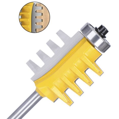Couteau de faucon à dents coniques, manche de 6mm, foret de rabotage, foret conique pour le travail du bois, outil de fraisage, foret de rabotage