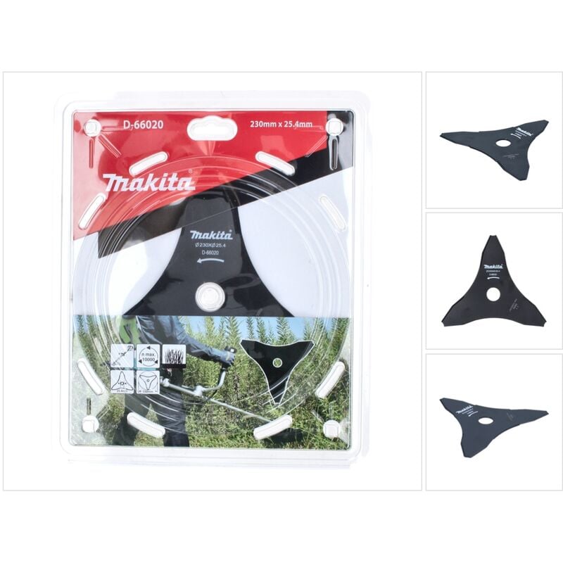 Lame à élaguer 230 x 25,4 mm pour débroussailleuse sans fil Makita D-66020