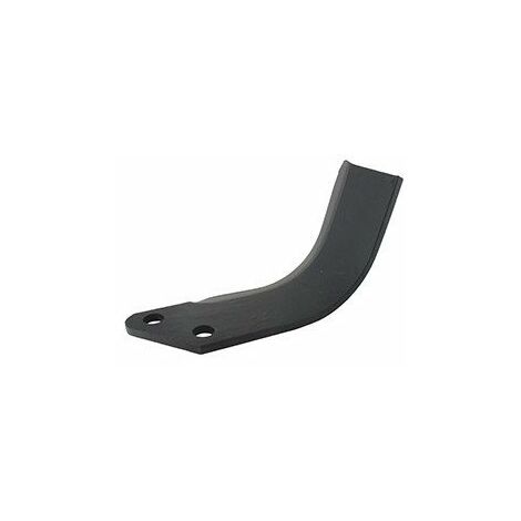 Couteau De Fraise Gauche Adaptable Motobineuse Pasquali Modèle Tp. L: 167mm, Alésage ø 12,5mm, Entraxe 35mm.