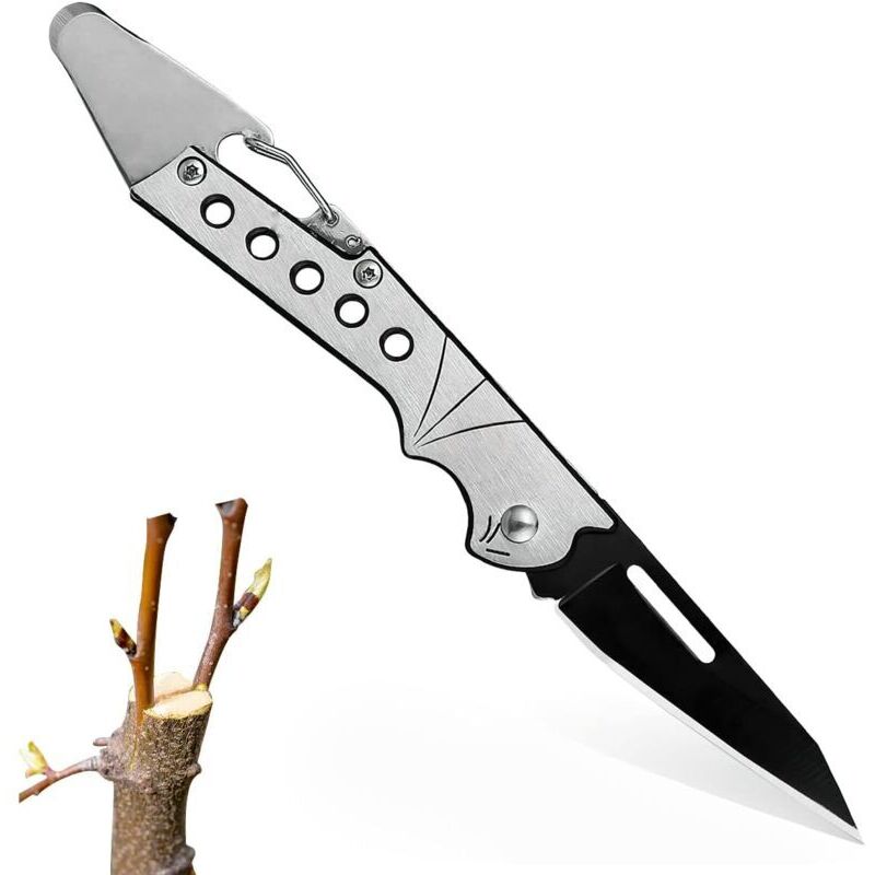Couteau de jardin pliant - Couteau à greffer professionnel -