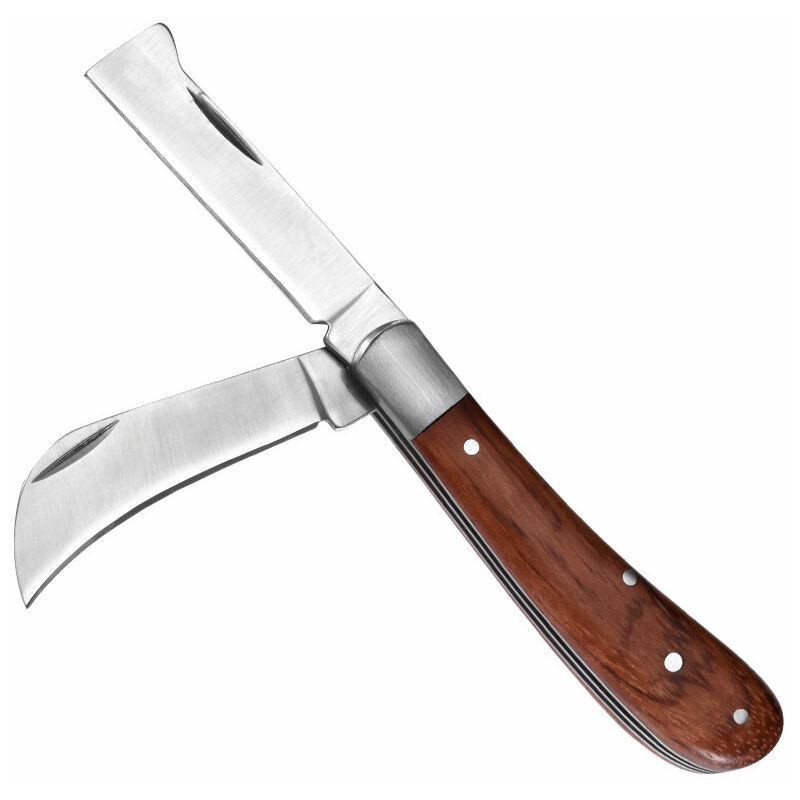 Vuszr - couteau de jardinage, couteau pliant de greffage d'élagage, couteau de greffage à double lame, couteau de jardinage de greffage, outil de