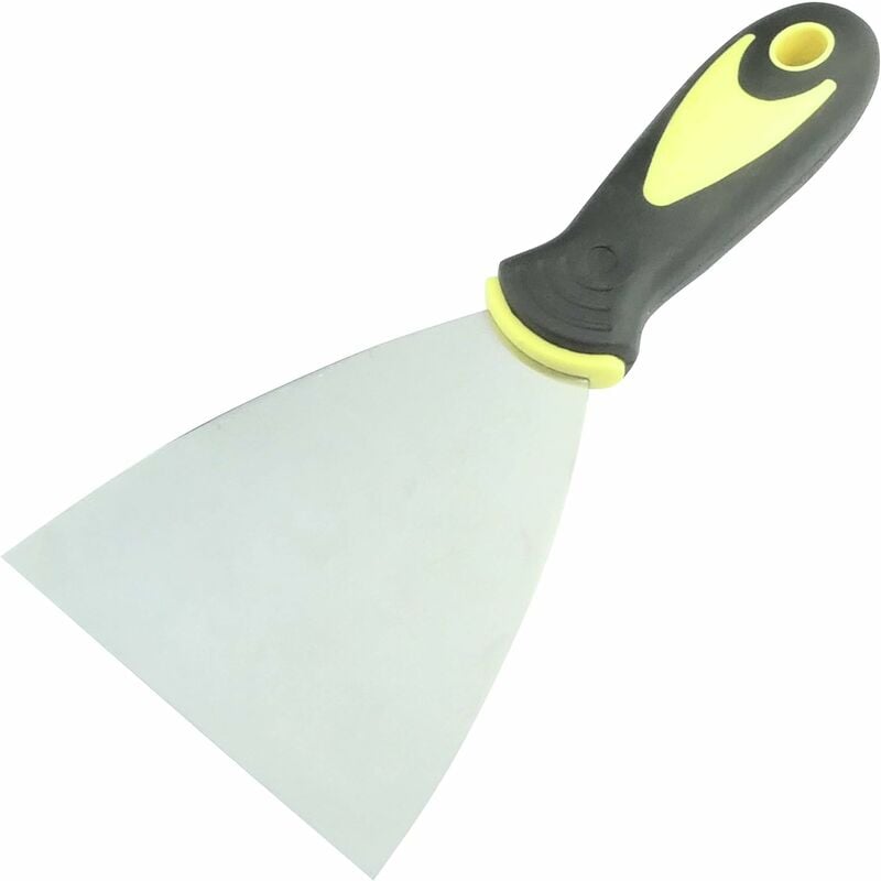 Paint Knife 100mm - Putty/Putty Knife - Masonry Spatula - Wallpaper Scraper - Plasterer/Woodlayer/Mason's Tool - Bi-Material Plastic Handle Dksfjkl