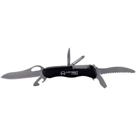 Couteau de poche AZYMUT Karkon - 9 outils + pochette ceinture (HK20018)