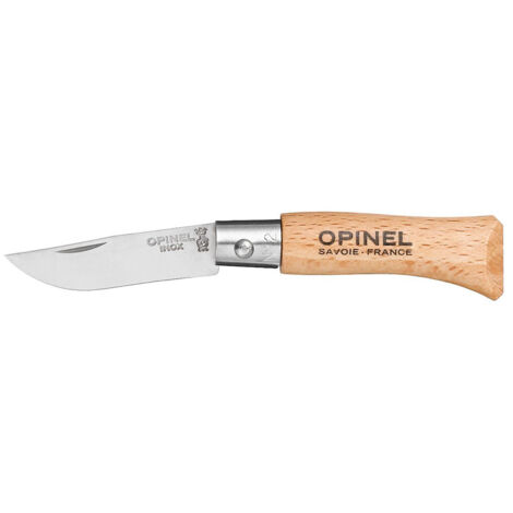 Couteau De Poche Nº2, Lame En Acier Inoxydable De 3,5 Cm. Opinel