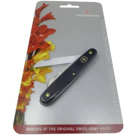 Couteau de poche Victorinox Couteau à fleurs. Couteau de poche spécialisé de fabrication suisse. Avec une lame en acier inoxydable durable et un manche en nylon - 3.9050.3B1.