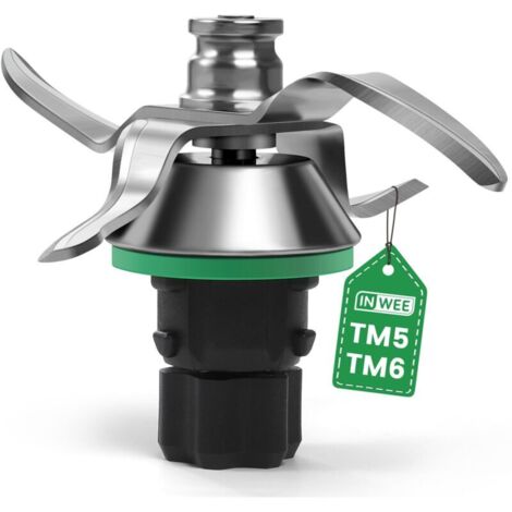Couteau de Rechange pour Thermomix TM5 TM6, Lame en Acier Inoxydable avec Joint, Accessoire de Robot Culinaire, Pièce Détachée pour Thermomix TM5 & TM6, Couteau TM5 Remplacement
