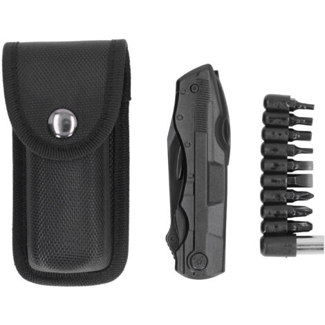 Couteau de Survie Pliable en Acier Inoxydable avec Pince Multifonction pour Randonnée et Camping