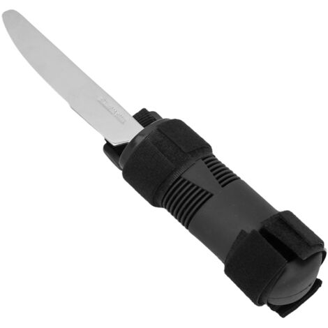 Couteau de Table Adapté pour Personnes Âgées et Handicapées, Lame en Acier Inoxydable, Fermeture Velcro, Prise en Main Facile