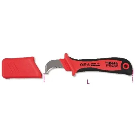 Couteau dénudeur de câble isolé 1000v beta 1777mq/c - 50