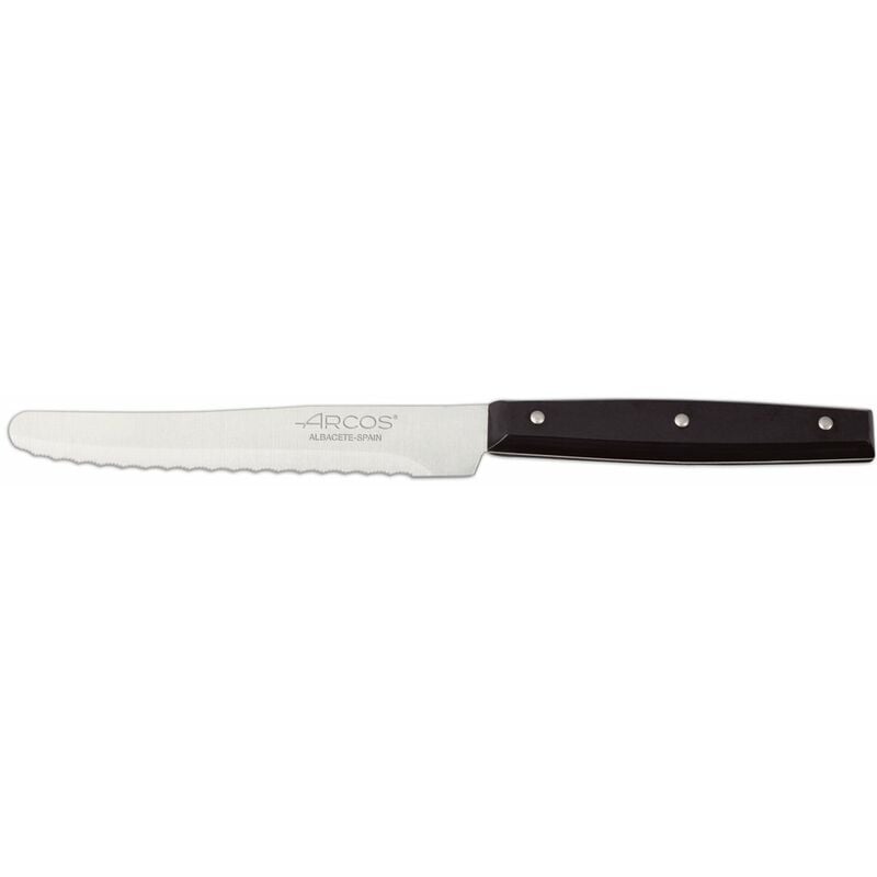 Couteau à dessert Arcos pour Table 370625 monobloc d'une pièce d'acier inoxydable et lame de 11 cm dans une boîte.