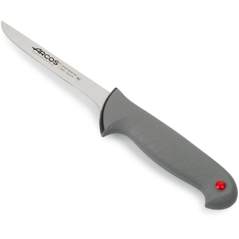 Couteau à désosser Arcos Couleur - Prof 242000 en acier inoxydable Nitrum et mango Polypropylène ergonomique et lame de 13 cm, vitrine.