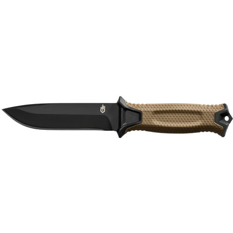 Couteau Gerber à lame lisse et étui, longueur de lame : 12,2 cm, Strongarm Fixed Blade Survival Knife, Coyote, 31-003615