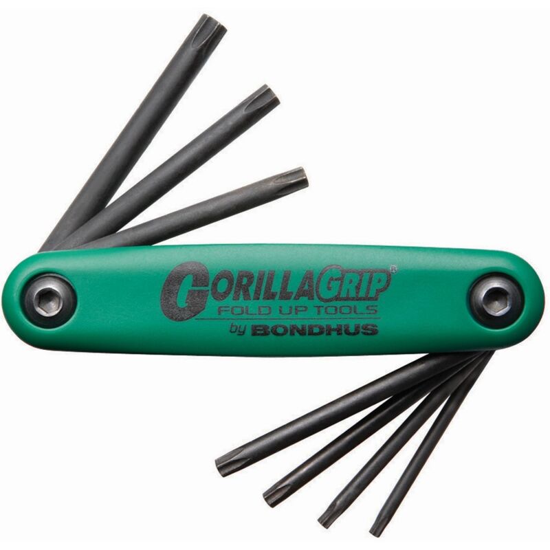 Bondhus - Couteau GorillaGrip® avec 7 clés Torx inviolables TR7 - TR25 12636