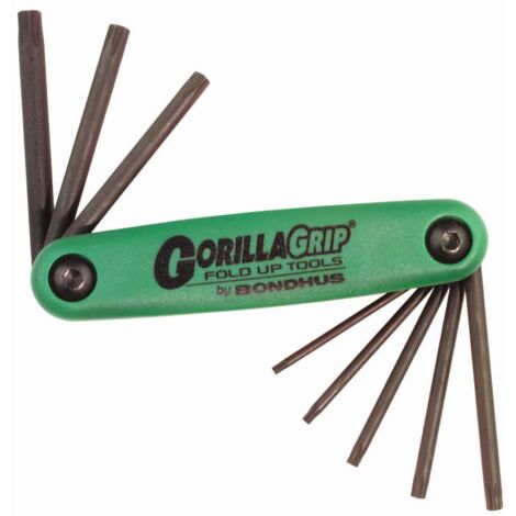 Couteau GorillaGrip® avec 8 clés Torx T9 - T40  Bondhus 12634