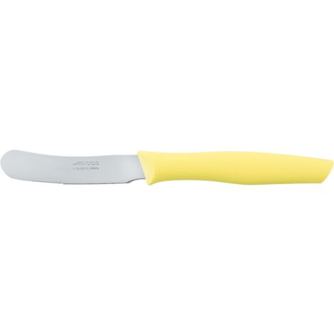 COUTEAU MANTEQUILLA NOVA - Petit couteau, avec lame dentelée et pointe arrondie, spécial pour étaler le beurre et toutes sortes de crèmes, pâtés, fromages, confitures, etc.
