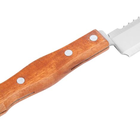 Couteau multifonction à manche en bois pour l'apiculture en acier inoxydable 47 cm, décapsulateur, grattoir et levage de cadre