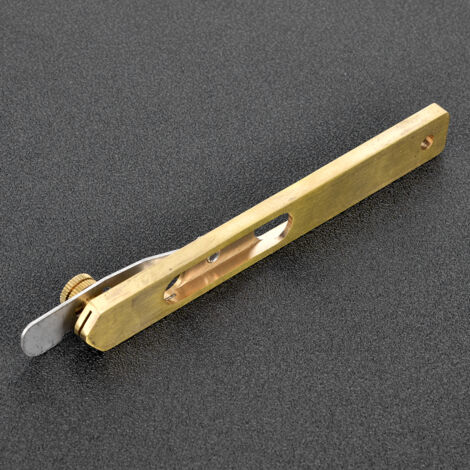 Couteau Multifonction en Laiton pour Travail du Cuir et Projets DIY