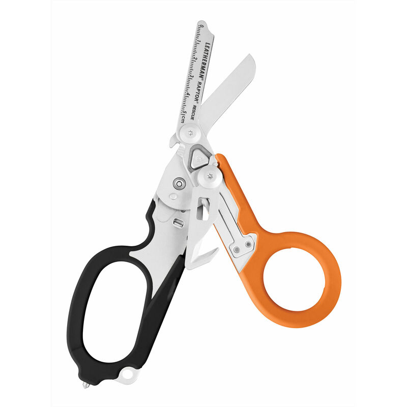 Ciseaux Multifonctions - raptor® rescue - 6 outils en 1 - Noir/Orange - Leatherman