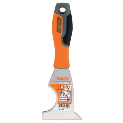 Couteau peintre multifonction 80mm pour enlever mastic et plâtre, pour nettoyage, pour ouverture pots de peinture et cartouches de silicone KAPRIOL