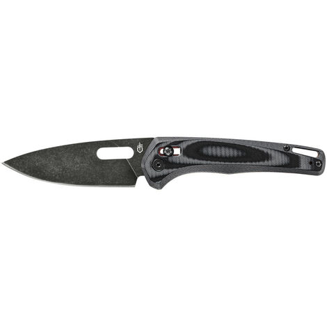 Couteau pliable de poche Gerber avec clip de poche, longueur de lame : 9,9 cm, Sumo Folder, noir, acier inoxydable, 30-001814