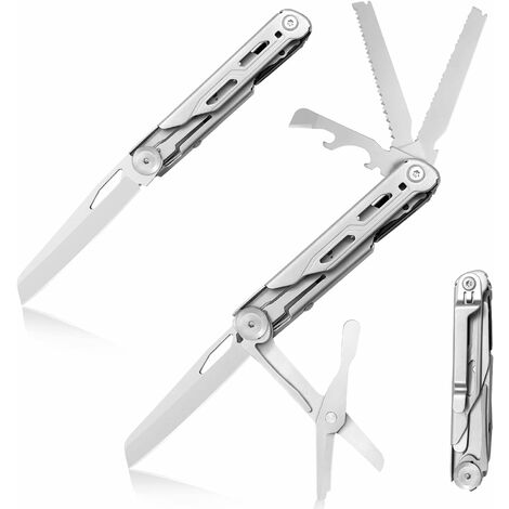 Couteau Pliant Multifonction 2 en 1 3cr13 Couteau de Poche en Acier Inoxydable Couteau Portable Couteau de Sauvetage Avec Brise-verre Poignée en Acier Couteaux de Poche Pliant de Camping