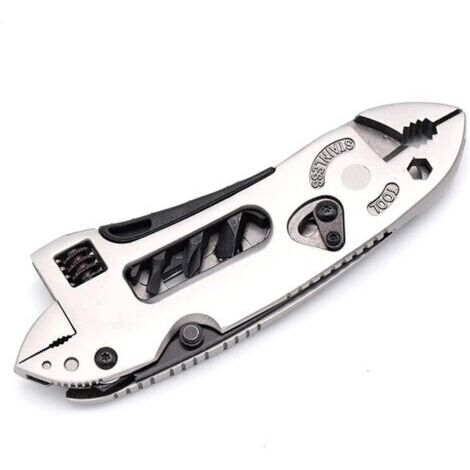 Couteau Pliant Pince, Réglable Couteau De Poche Pince Outil Clé
