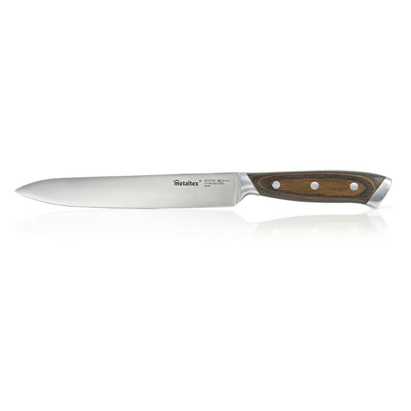 Metaltex - Couteau à éplucher heritage de avec manche en bois et lame entière de 20 cm