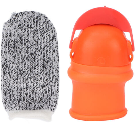 Couteau Pouce Ergonomique pour Cueillette - Manches Doigt Silicone pour Fraises et Légumes
