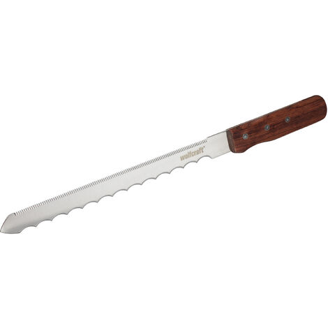 Couteau pour Matériaux Isolants, manche en bois - wolfcraft 4119000